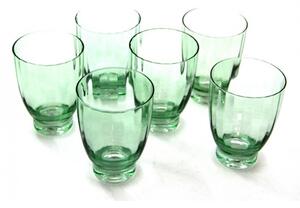 Royal Family - Set 6 Bicchieri Acqua in Vetro "Capri" Verde