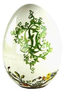 Uovo Decorativo Ceramica Soprammobile - Jardin en Fleur - Royal