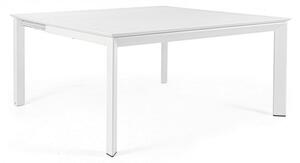 Tavolo Allungabile Konnor 160x110/160 cm Bianco in Alluminio