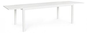 Tavolo Allungabile Hilde 200-300x100 cm Bianco in Alluminio