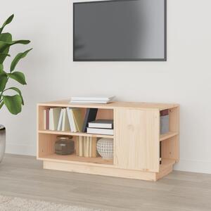 VidaXL Mobile Porta TV Nero 104x33x41 cm in Legno Massello di Pino