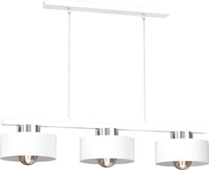 Lampadario a sospensione con filo MARTI 3xE27/15W/230V bianco/cromo