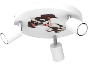 Luce Spot per bambini FUN 3xGU10/8W/230V bianco/cagnolino