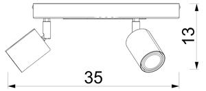 Luce Spot per bambini FUN 3xGU10/8W/230V rosa/gatta