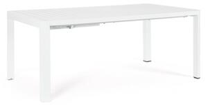 Tavolo Da Esterno Allungabile In Alluminio 100x180-240 Cm Kiplin Bianco Bizzotto - Bizzotto