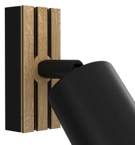 Faretto da parete TERRA 1xGU10/8W/230V nero/quercia