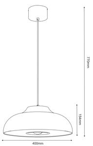 Lampadario a sospensione con filo BILBAO 1xE27/15W/230V ottone