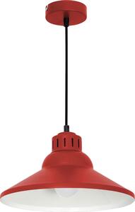 Lampadario a sospensione con filo WORKS 1xE27/15W/230V rosso