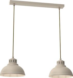 Lampadario a sospensione con filo SVEN 2xE27/15W/230V beige