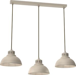 Lampadario a sospensione con filo SVEN 3xE27/15W/230V beige