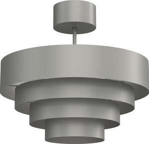 Lampadario a plafone RINGS 1xE27/15W/230V grigio