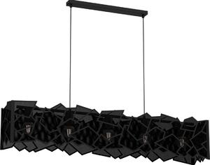 Lampadario a sospensione con filo CAMO 5xE27/15W/230V nero