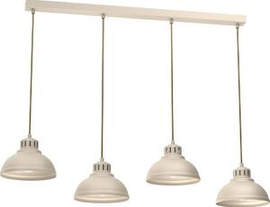 Lampadario a sospensione con filo SVEN 4xE27/15W/230V beige