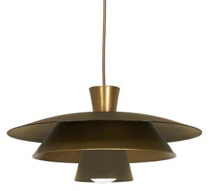 Lampadario a sospensione con filo PLATO 1xE27/15W/230V ottone/oro