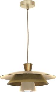 Lampadario a sospensione con filo PLATO 1xE27/15W/230V beige/oro