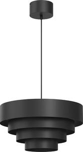 Lampadario a sospensione con filo RINGS 1xE27/15W/230V nero