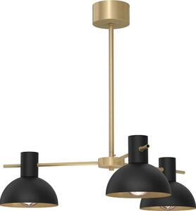 Lampadario a sospensione con supporto rigido ESTATE MINI 3xE27/15W/230V nero