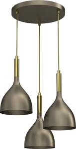 Lampadario a sospensione con filo NOAK 3xE27/15W/230V ottone/oro