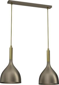 Lampadario a sospensione con filo NOAK 2xE27/15W/230V ottone/oro