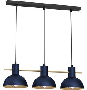 Lampadario a sospensione con filo ESTATE MINI 3xE27/15W/230V blu