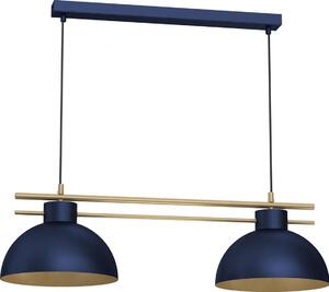 Lampadario a sospensione con filo ESTATE 2xE27/15W/230V blu