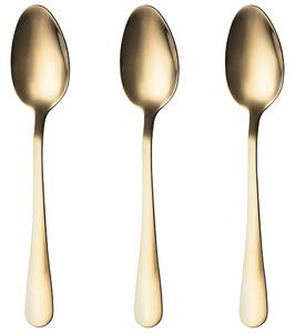 Set 3 cucchiai in acciaio inossidabile colorato 5TH Avenue - Oro lucido