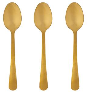 Set 3 cucchiai in acciaio inossidabile colorato 5TH Avenue - Oro satinato