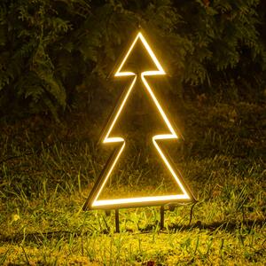 Albero di Natale luminoso 50cm con staffe da giardino Wisdom