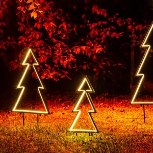 Albero di Natale luminoso 70cm con staffe da giardino Wisdom