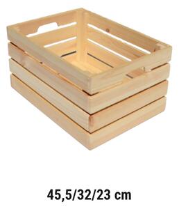 Cassa di legno 45,5 x 32 x 23 cm