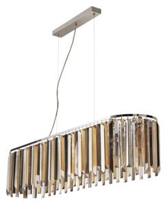 Searchlight 9838-8CC - Lampadario di cristallo a sospensione con filo CLARISSA 8xE14/40W/230V