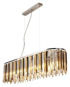 Searchlight 9838-8CC - Lampadario di cristallo a sospensione con filo CLARISSA 8xE14/40W/230V