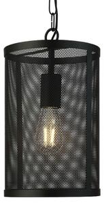 Searchlight - Lampadario a sospensione con catena FISHNET 1xE27/60W/230V nero
