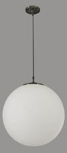 Searchlight 6088 - Lampadario a sospensione con filo ATOM 1xE27/60W/230V bianco/nero