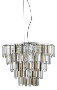 Searchlight 1229-9CC -Lampadario di cristallo a sospensione con filo CLARISSA 9xE14/40W/230V