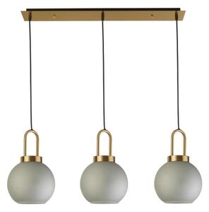 Searchlight 36632-3AC - Lampadario a sospensione con filo SNOWDROP 3xE27/60W/230V ottone