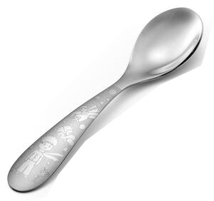 Cucchiaio per bambini Birillo-Piccolo Principe in acciaio 18/0 inox lucido 1 Cucchiaio + DI 18 MESI