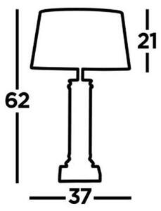 Searchlight EU5141BK - Lampada da tavolo PEDESTAL 1xE27/60W/230V nero