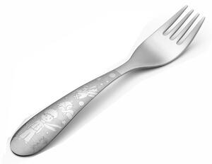 Forchetta per bambini Birillo-Piccolo Principe in acciaio 18/0 inox lucido 1 Coltello + DI 18 MESI
