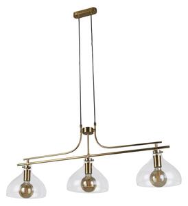 Searchlight 31031-3PB - Lampadario a sospensione con filo MARGARITA 3xE27/60W/230V ottone