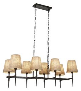 Searchlight 30690-8BK - Lampadario a sospensione con catena GOTHIC 8xE14/60W/230V nero
