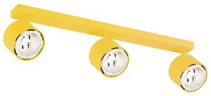 Argon Spot soffitto Chloe regolabile 3 luci, giallo