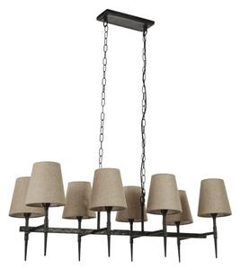 Searchlight 30690-8BK - Lampadario a sospensione con catena GOTHIC 8xE14/60W/230V nero