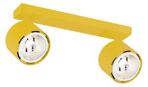 Argon Spot soffitto Chloe regolabile 2 luci, giallo
