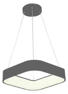 Lampadario LED a sospensione con filo LED/30W/230V 3000K 45x45 cm grigio