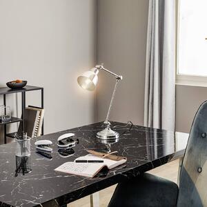 Euluna Lampada da tavolo Emoti, colore cromo, altezza 45 cm, regolabile