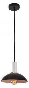 Zambelis 180052 - Lampadario a sospensione con filo 1xE27/40W/230V nero
