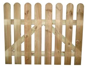Cancello da giardino in legno di pino impregnato in autoclave 100x100