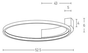 Zambelis 2077 - Applique a LED LED/31W/230V diametro 52,5 cm bianco