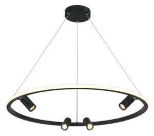 Zambelis 22013 - Lampadario a sospensione con filo LED dimmerabile LED/59W/230V diametro 79 cm nero